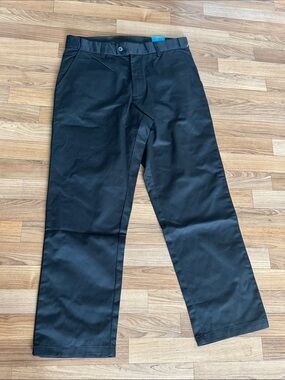 Men's Black Chino Pants - Straight Fit
